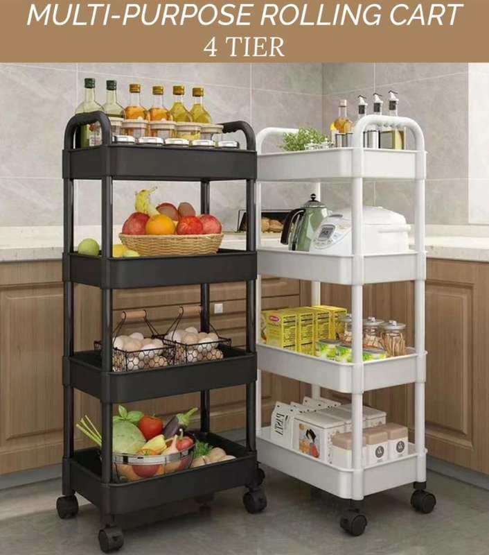 MULTI-PURPOSE ROLLING CART   4 TIER