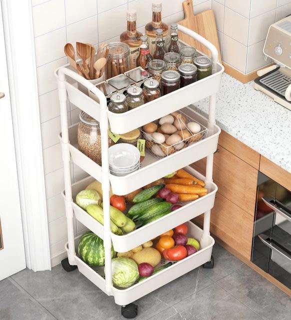 MULTI-PURPOSE ROLLING CART   4 TIER