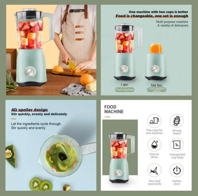 SILVER CREST   BLENDER WITH COFFEE GRINDER
