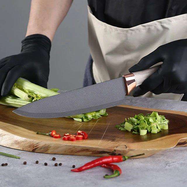 ALL-IN-ONE  PRO KNIFE SET WITH SHARPENER   7PCS SET