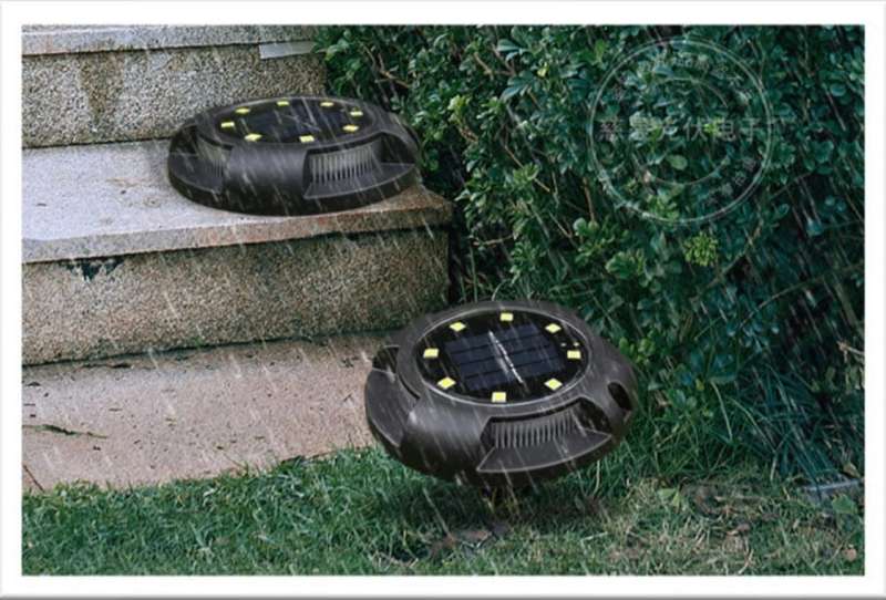 LED Solar Buried Lamp Color Garden Lawn Outdoor Waterproof Underground Floor Path...