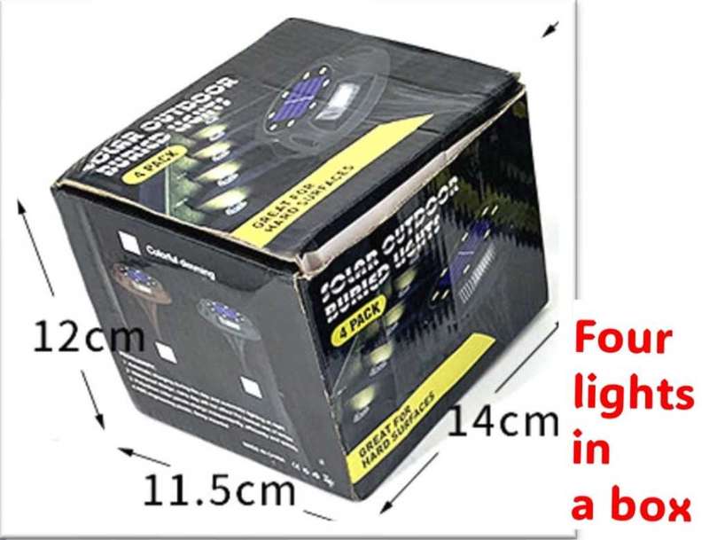 LED Solar Buried Lamp Color Garden Lawn Outdoor Waterproof Underground Floor Path...