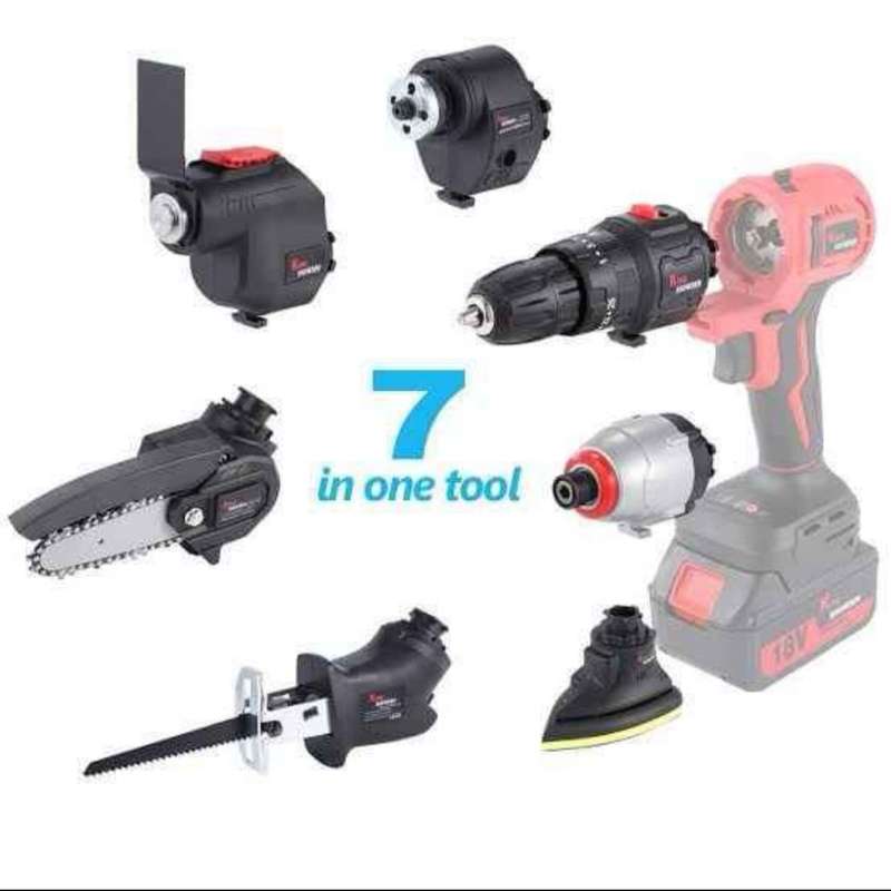 21V 7 in 1 Interchangeable ToolSet  CORDLESS