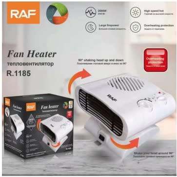 RAF 2000W Overheat Protection Fan Heater