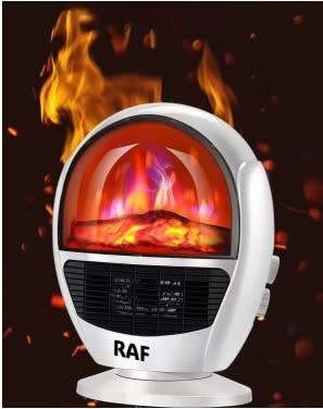 1500W 3D Simulation RAF Electric Heater with Overheat Protection