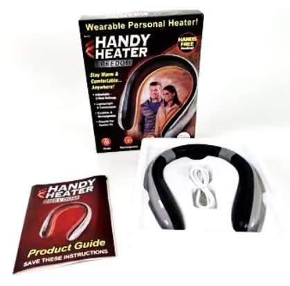 Handy Heater Freedom Wearable Neck Heater for On-the-Go Rechargeable Heating NEW