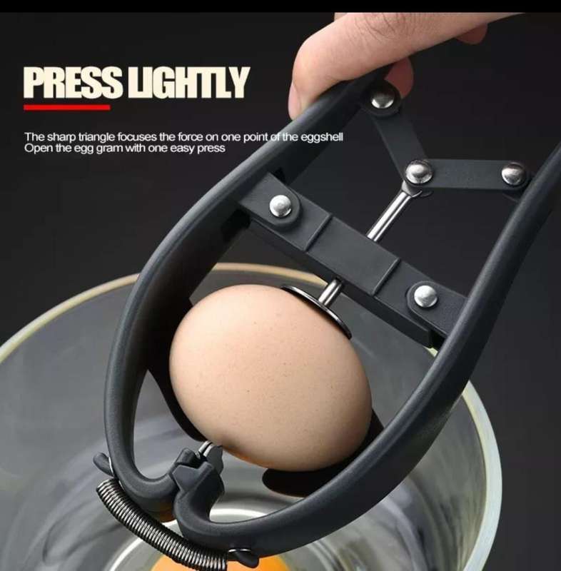 Egg Shell Cracker And Egg White Separator Kitchen Tools - Black