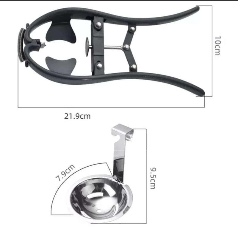 Egg Shell Cracker And Egg White Separator Kitchen Tools - Black