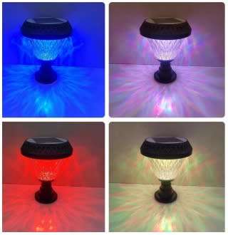 Solar Powered Garden Light RGB ,White, Warm White With Remote Control