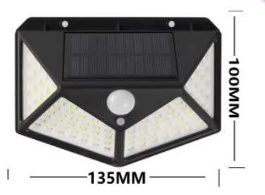 LED Solar Power Wall Light Outdoor PIR Motion Sensor- SD