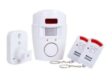 Motion Detector Sensor Security Alarm With Two Remotes