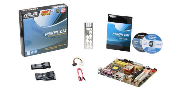 Asus P5KPL-CM With Ram and Power supply