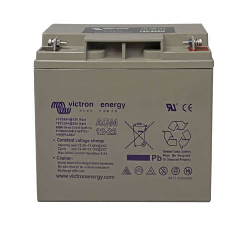 12v 22a/h Victron AGM C20 cycle battery
