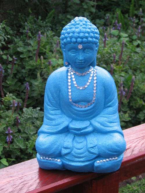 STUNNING LARGE BLING BUDDHA 30CM