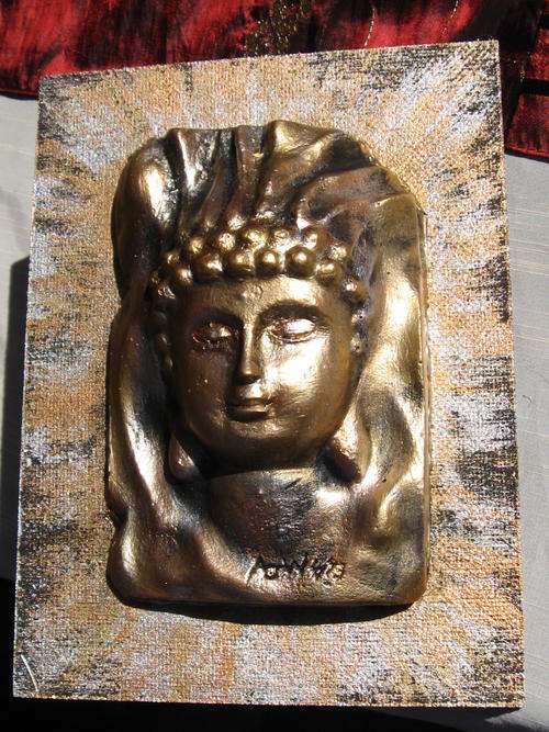 STUNNING TAI BUDDHA FACE MOUNTED