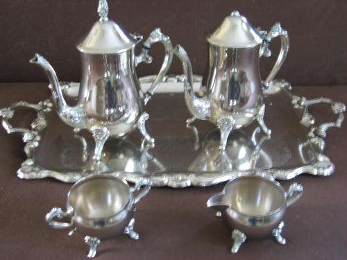 STUNNING SILVER PLATED TEA SET