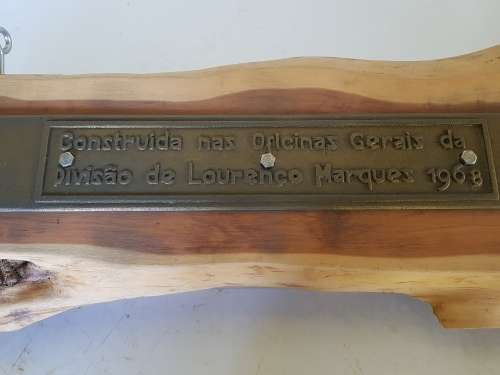 TRAIN PLATE LOURENCO MARQUES 1968