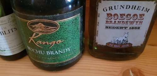KANGO BUCHU BRANDY, GRUNDHEIM BOEGOE BRANDY AND 2 BOEGOE BLITS