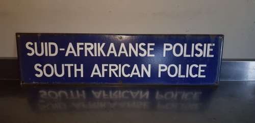 SAP Enamel sign