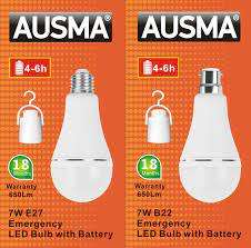 Noble Ausma Rechargeable Emergency LED Light Bulb