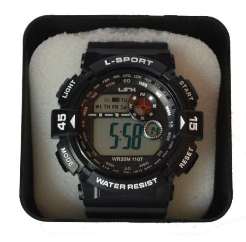 Watch Men`s - L-SPORTS Watch,timer,alarm,water resistant