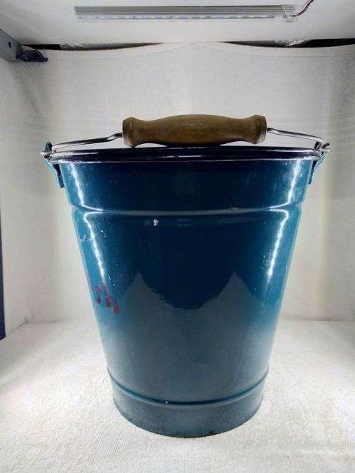 Vintage enamel bucket