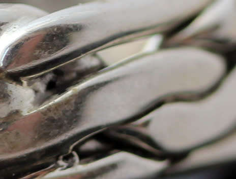 UNUSUAL HANDCRAFTED BASKET WEAVE MEXICAN STERLING SILVER RING. 925. HEAVY 8,64 grams!