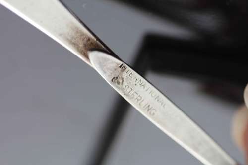 VINTAGE MAN'S "TEASPOON" CRAFT SOLID STERLING SILVER TIE CLIP. Hallmarked sterling
