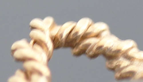 VINTAGE HANDCRAFTED SMOKY QUARTZ SOLITAIRE 9CT YELLOW GOLD RING TWISTED DETAIL UNUSUAL RAISED DESIGN