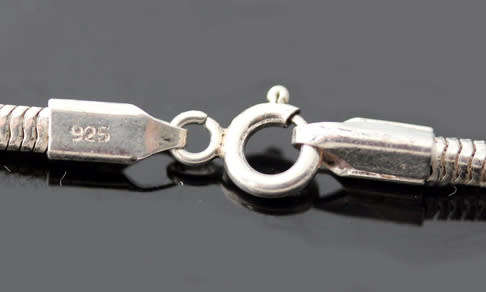 SIMPLE CONTEMPORARY STERLING SILVER SNAKE LINK BRACELET CHAIN. 925