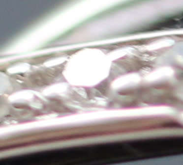 VINTAGE ENGLISH 9CT WHITE GOLD AND DIAMOND CHEVRON PENDANT. REAL CULTURED PEARL NECKLACE 375