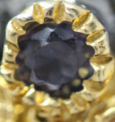 LARGE HANDCRAFTED 'JEWELLERY ART' NATURAL RUBY & GEMSTONE STERLING SILVER RING GUNMETAL GREY FINISH
