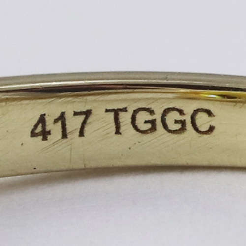 NATURAL GOLDEN QUARTZ 10K YELLOW GOLD RING WITH BRILLIANT CUT DIAMONDS JEWELLER CERT R15'000 incl