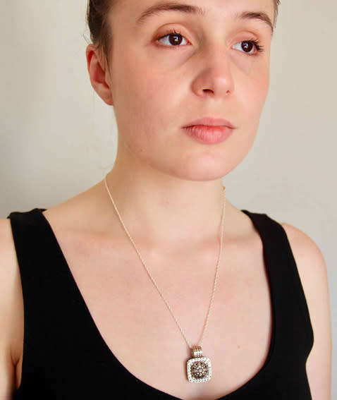 HANDCRAFTED INTRICATE CLASSIC FOLKLORE JAWANBUN 3D DESIGN STERLING SILVER PENDANT ON STERLING CHAIN