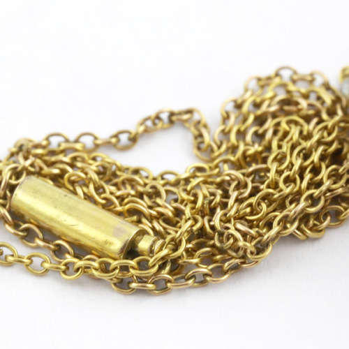 ANTIQUE 9CT YELLOW GOLD PENDANT/BROOCH SET WITH 65 SEED PEARLS. *JEWELLER EVALUATION R8`500*
