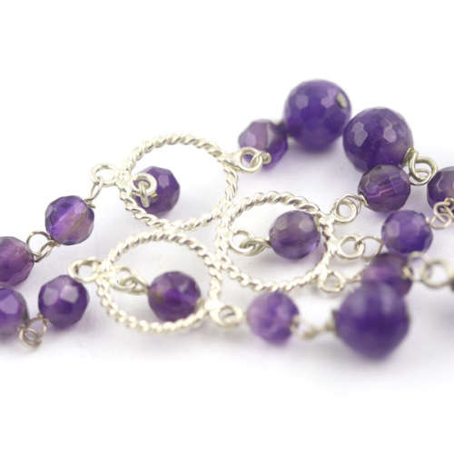 FABULOUS LONG NATURAL AMETHYST CHANDELIER STERLING SILVER DROP AND DANGLE EARRINGS. 925