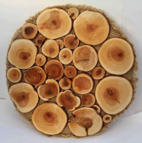 UNUSUAL HAND-CRAFTED WOODEN (teapot?) MAT FROM RUSSIA!!