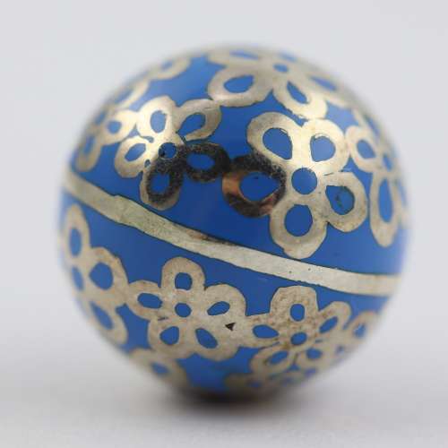 `ANGEL CALLER` TURQUOISE HARMONY BALL PENDANT HANDWORKED STERLING SILVER INLAY. WIDE STERLING BALE