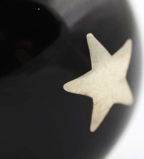 `ANGEL CALLER` BLACK HARMONY BALL PENDANT HANDWORKED STERLING SILVER INLAY. WIDE STERLING BALE