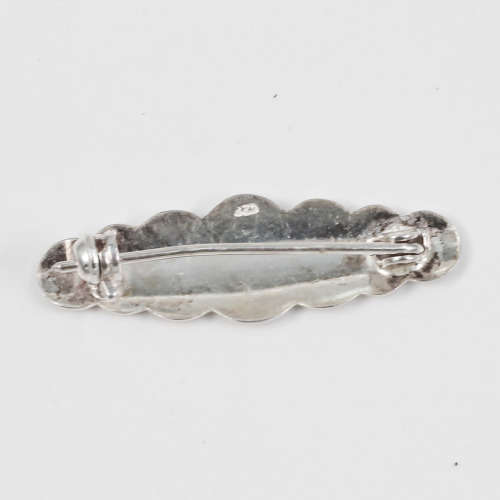 SOLID STERLING SILVER BABY`S BROOCH, PERFECT FOR NAME ENGRAVING