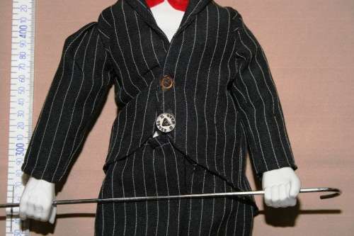 CHARLIE CHAPLIN PORCELAIN DOLL, CIRCA 1980