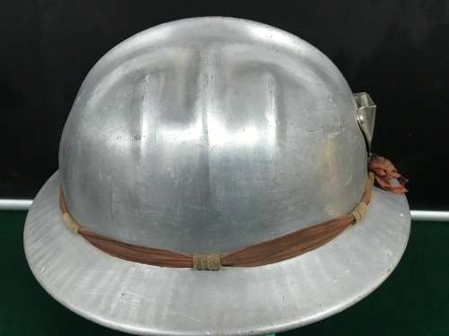 VINTAGE  ALUMINIUM MINING HARD HAT
