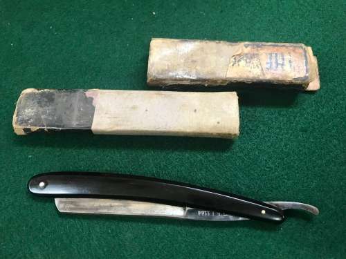 VINTAGE, CROWN & SWORD, ERN 1166, GERMANY, STRAIGHT RAZOR