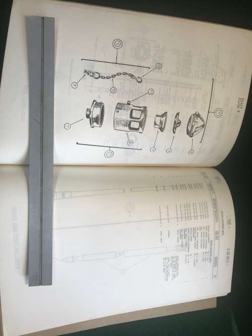 ORIGINAL - SADF - PARTS LIST - VICKERS MACHINE GUN - 7.62 millimeters