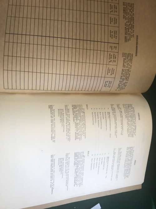 ORIGINAL - SADF - PARTS LIST - VICKERS MACHINE GUN - 7.62 millimeters