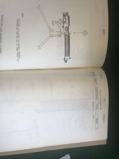 ORIGINAL - SADF - PARTS LIST - VICKERS MACHINE GUN - 7.62 millimeters