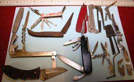 Lot, Vintage Knives & Knife Parts, 7 off