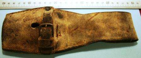 General Service Buff Leather Frog for P1888 MkII bayonet. Used by British Troops during the Boer War