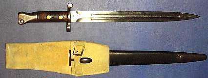 General Service Buff Leather Frog with P1888 MkII bayonet
