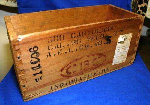 CBC; WOODEN CARTRIDGE CASE